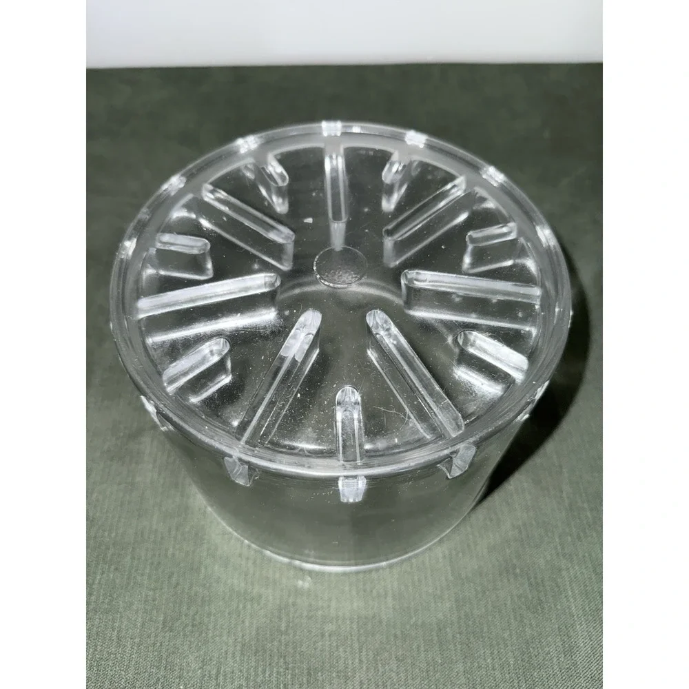 Vintage‎ Glass Round Sanitary Cheese Preserver With Lid